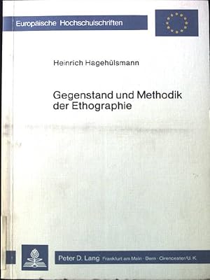 Seller image for Gegenstand und Methodik der Ethographie. for sale by books4less (Versandantiquariat Petra Gros GmbH & Co. KG)