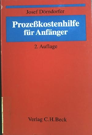 Seller image for Prozesskostenhilfe fr Anfnger. for sale by books4less (Versandantiquariat Petra Gros GmbH & Co. KG)