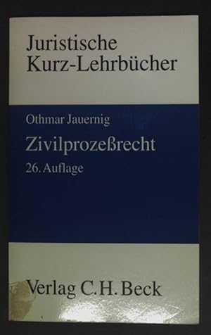 Image du vendeur pour Zivilprozerecht : ein Studienbuch. Juristische Kurz-Lehrbcher. mis en vente par books4less (Versandantiquariat Petra Gros GmbH & Co. KG)