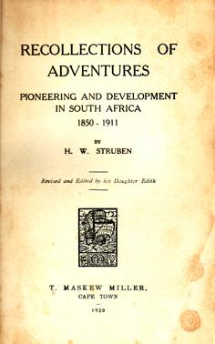 Recollections of Adventures 1850-1911