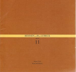Immagine del venditore per Programmheft Maxim Gorki NACHTASYL Premiere 4. Februar 1987 Kammerspiele Spielzeit 1986 / 87 Heft 11 venduto da Programmhefte24 Schauspiel und Musiktheater der letzten 150 Jahre