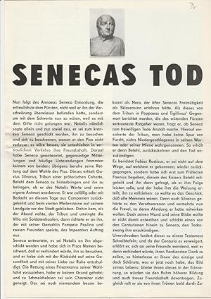 Seller image for Programmheft Urauffhrung SENECAS TOD. Schauspiel von Peter Hacks. Premiere 27. September 1980 Spielzeit 1980 / 81 for sale by Programmhefte24 Schauspiel und Musiktheater der letzten 150 Jahre