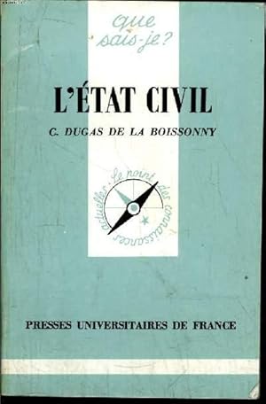 Seller image for Que sais-je? N 2335 L'tt civil for sale by Le-Livre