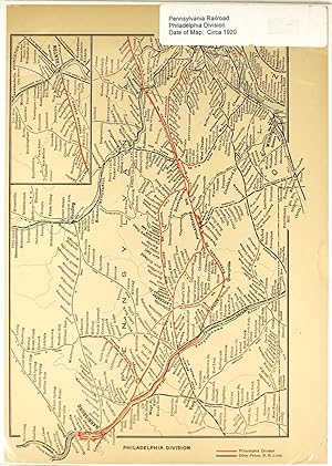 Pennslyvania Railroad Philadelphia Division Map