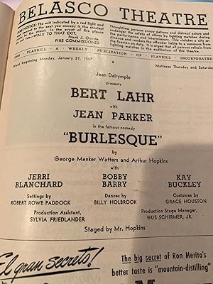 Seller image for Playbill BURLESQUE for sale by Happy Heroes