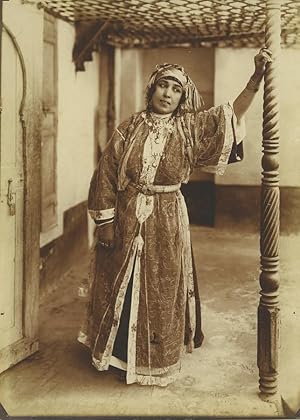 Morocco Marrakech Woman Traditional Costume Old Photo Felix 1915