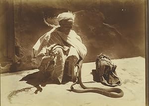 Morocco Marrakech Snake Charmer Serpent Old Photo Felix 1915