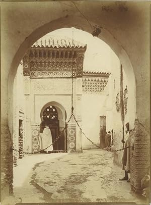 Morocco Marrakech Moroccan House Archway Old Photo Felix 1915