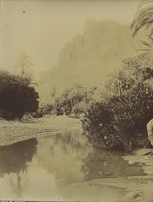 Algeria oued El Kantara Wadi Old Photo Emile Frechon 1900