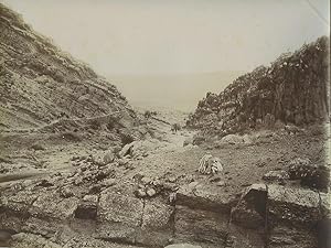 Algeria gorges of Tilatou oued Skhoun Wadi Old Photo Emile Frechon 1900