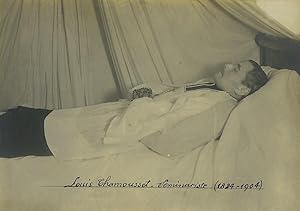 France Le Mans Post Mortem L. Chamousset Seminarist old photo cabinet Viot 1904