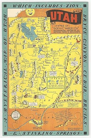 A Hysterical Map of Utah - Which Includes Zion, Bryce Canyon, Cedar Breaks and Stinking Springs