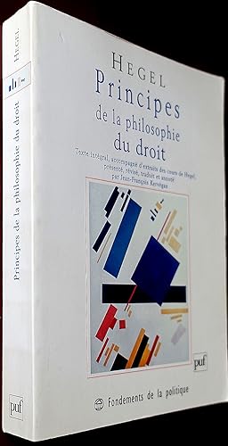 Image du vendeur pour Principes de la philosophie du droit. mis en vente par Le Chemin des philosophes