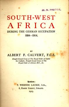 South-West Africa (1884-1914)