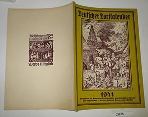 Bild des Verkufers fr Deutscher Dorfkalender 1941 - 40. Jahrgang zum Verkauf von Versandhandel fr Sammler