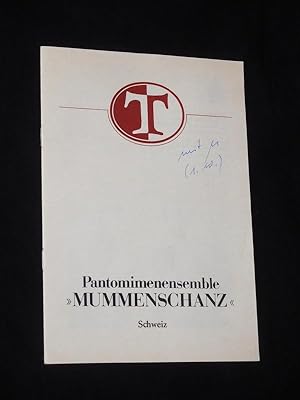 Image du vendeur pour Programmheft Pantomimenensemble "Mummenschanz" Schweiz in der Volksbhne Berlin 1983. Mit Lydia Biondi, Peter Gerber und Alejandro Moran mis en vente par Fast alles Theater! Antiquariat fr die darstellenden Knste