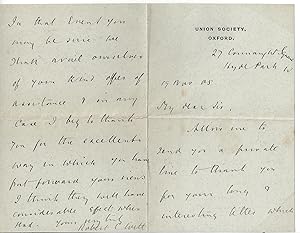 Immagine del venditore per [Sir Robert Witt, art historian and co-founder of the Courtauld Institute.] Autograph Letter Signed ('Robert C. Witt') regarding the approach to be taken 'for the purchase of the Velasquez', i.e. the Rokeby Venus, now in the National Gallery. venduto da Richard M. Ford Ltd