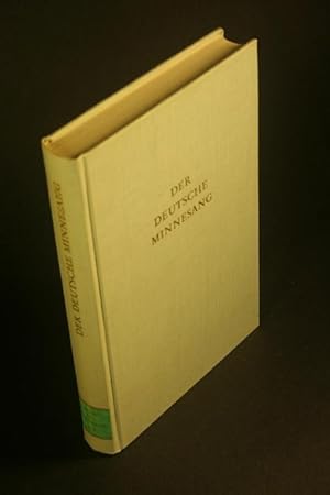 Seller image for Der deutsche Minnesang: Aufstze au seiner Erforschung. for sale by Steven Wolfe Books