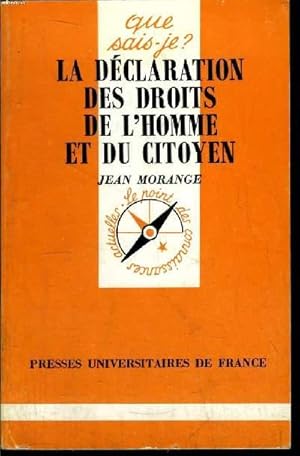 Image du vendeur pour Que sais-je? N 2408 La dclaration des droits de l'homme et du citoyen mis en vente par Le-Livre