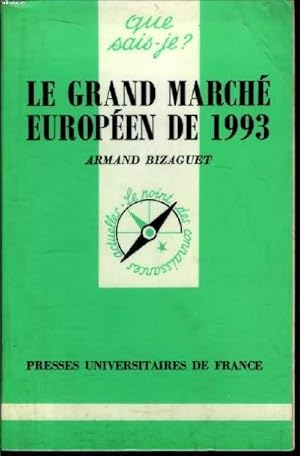 Image du vendeur pour Que sais-je? N 2517 Le grand march europen de 1993 mis en vente par Le-Livre