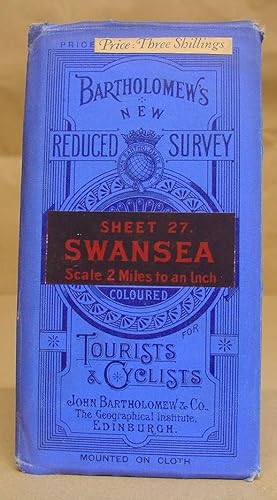 Bartholomew's New Reduced Survey [ Of England And Wales ] For Tourists And Cyclists - Sheet 27 Sw...