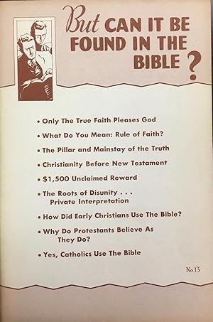 Bild des Verkufers fr But Can it be Found in the Bible? (No. 13) zum Verkauf von BookMarx Bookstore