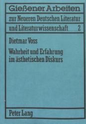 Immagine del venditore per Wahrheit und Erfahrung im �sthetischen Diskurs venduto da SKULIMA Wiss. Versandbuchhandlung