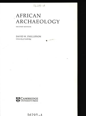 Immagine del venditore per African archaeology. venduto da Antiquariat Bookfarm