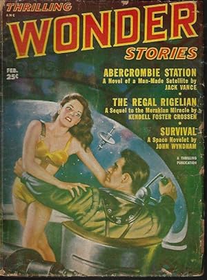 Image du vendeur pour THRILLING WONDER Stories: February, Feb. 1952 ("Abercrombie Station") mis en vente par Books from the Crypt