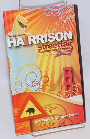 The 4th Annual Harrison Streetfair Program; Bear Week Schedule of events, Sunday September 2