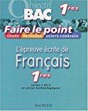 Immagine del venditore per L'preuve crite De Franais, 1res Sries L, Es, S Et Sries Technologiques : Cours, Mthodes, Sujet venduto da RECYCLIVRE