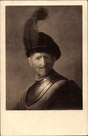 Künstler Ansichtskarte / Postkarte Rembrandt, Vader van den Schilder, Männerportrait