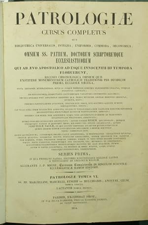 Bild des Verkufers fr Lucii Caecilii Firmiani Lactantii opera omnia zum Verkauf von Antica Libreria Srl