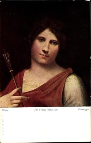 Bild des Verkufers fr Knstler Ansichtskarte / Postkarte Correggio, Der heilige Sebastian, BKWI 413-8 zum Verkauf von akpool GmbH