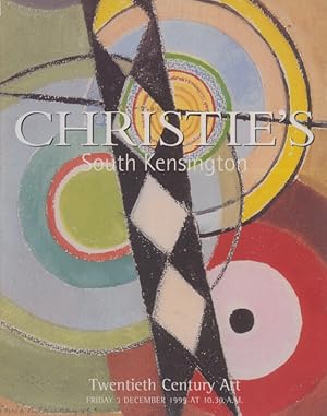 Seller image for Christies December 1999 Twentieth Century Art for sale by thecatalogstarcom Ltd
