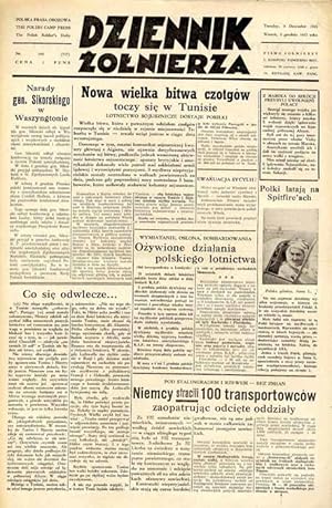 Seller image for Dziennik Zolnierza. [.] Pismo zolnierzy I. Korpusu Panc.-Motorowego. R.3 (1942). Nr 184 (717) (8 grudnia 1942) for sale by POLIART Beata Kalke