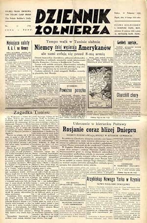 Seller image for Dziennik Zolnierza. Polska prasa obozowa. Pismo zolnierzy 1. Korpusu Pancerno Mot. R.4 (1943). Nr 41 (776) (19 lutego 1943) for sale by POLIART Beata Kalke