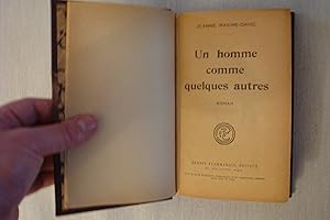 Seller image for Un Homme Comme Quelques Autres for sale by Librairie Historique Kerizel