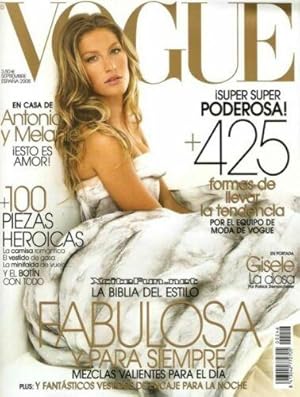 Seller image for VOGUE Magazine Spain September 2008 GISELE BUNDCHEN Shannan Click LUCA GADJUS for sale by Magscorner