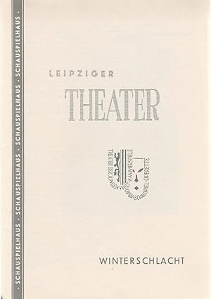 Bild des Verkufers fr Programmheft Johannes R. Becher Winterschlacht Schauspielhaus Spielzeit 1959 / 60 Heft 9 zum Verkauf von Programmhefte24 Schauspiel und Musiktheater der letzten 150 Jahre