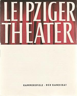 Bild des Verkufers fr Programmheft Carl Sternheim DER KANDIDAT Erstauffhrung 21. November 1964 Kammerspiele Spielzeit 1964 / 65 Heft 9 zum Verkauf von Programmhefte24 Schauspiel und Musiktheater der letzten 150 Jahre