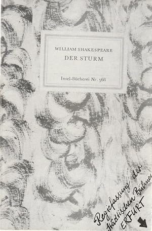 Bild des Verkufers fr Programmheft William Shakespeare DER STURM 1981 zum Verkauf von Programmhefte24 Schauspiel und Musiktheater der letzten 150 Jahre