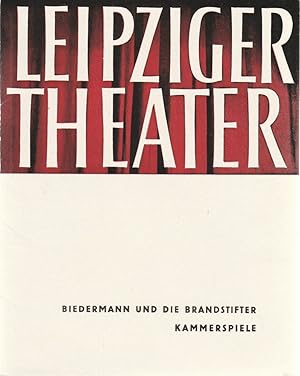 Bild des Verkufers fr Programmheft Max Frisch BIEDERMANN UND DIE BRANDSTIFTER Kammerspiele Spielzeit 1963 / 64 Heft 6 zum Verkauf von Programmhefte24 Schauspiel und Musiktheater der letzten 150 Jahre