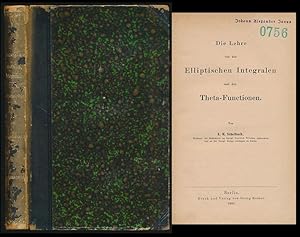 Seller image for Die Lehre von den elliptischen Integralen und den Theta-Functionen. for sale by Antiquariat Lenzen