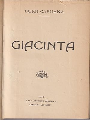 Imagen del vendedor de Giacinta a la venta por Librodifaccia