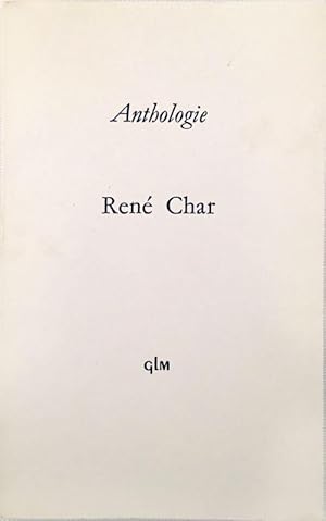 Imagen del vendedor de Anthologie a la venta por Chlo et Denis Ozanne