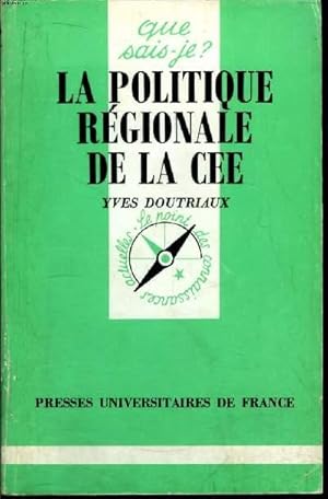 Bild des Verkufers fr Que sais-je? N 2587 La politique rgionale de la C.E.E. zum Verkauf von Le-Livre