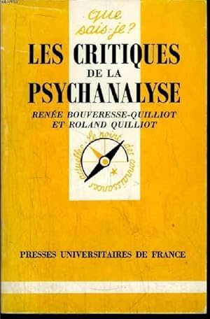 Bild des Verkufers fr Que sais-je? N 2620 Les critiques de la psychanalyse zum Verkauf von Le-Livre