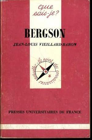 Bild des Verkufers fr Que sais-je? N 2596 Bergson zum Verkauf von Le-Livre