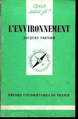 Bild des Verkufers fr Que sais-je? N 2667 L'environnement zum Verkauf von Le-Livre